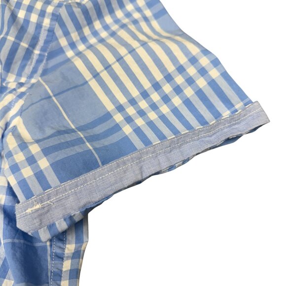 Men's TOMMY HILFIGER Short Sleeve Button-Down Dress Shirt- Size Large - Picture 7 of 12